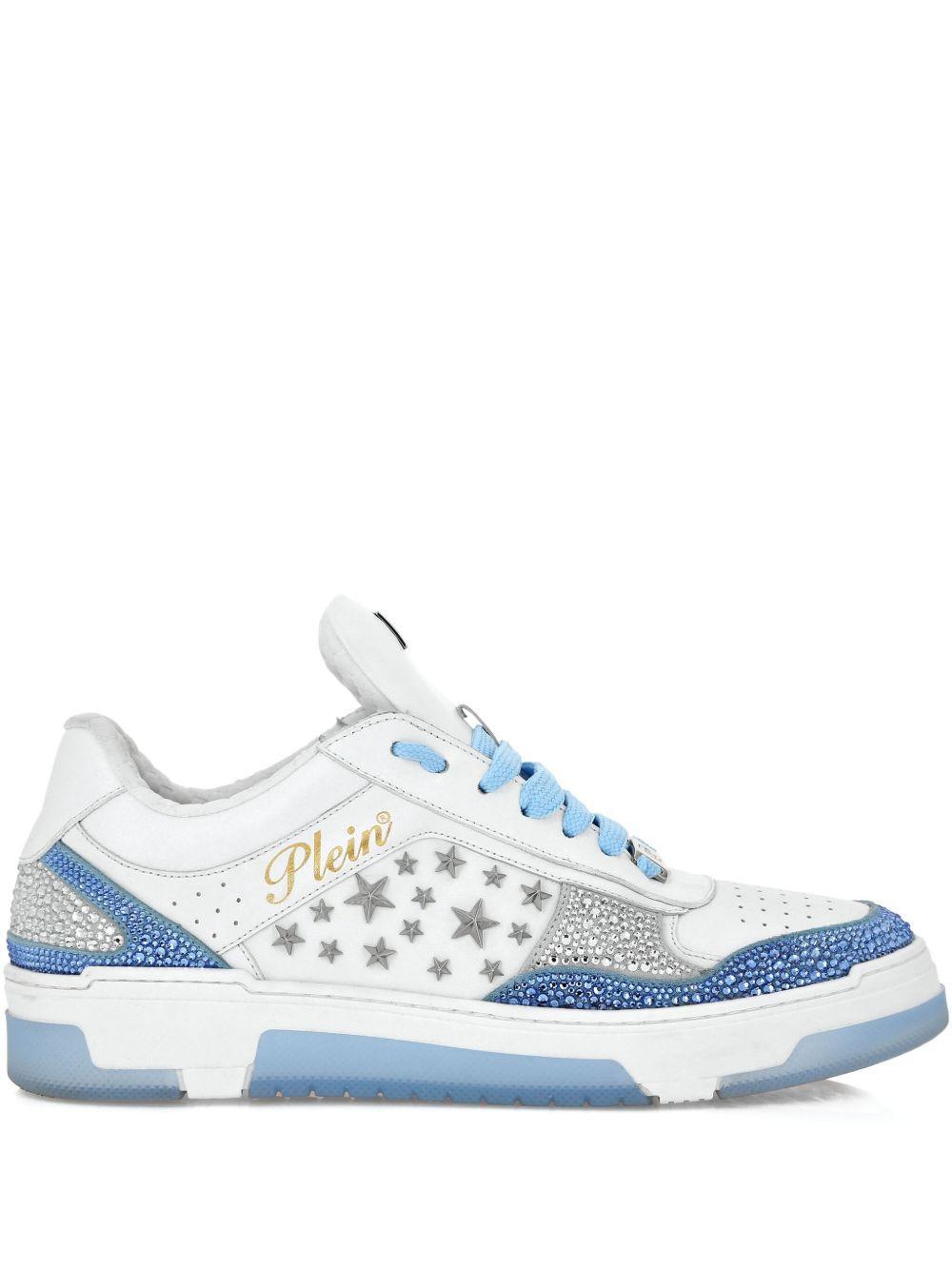 studded leather sneakers Product Image