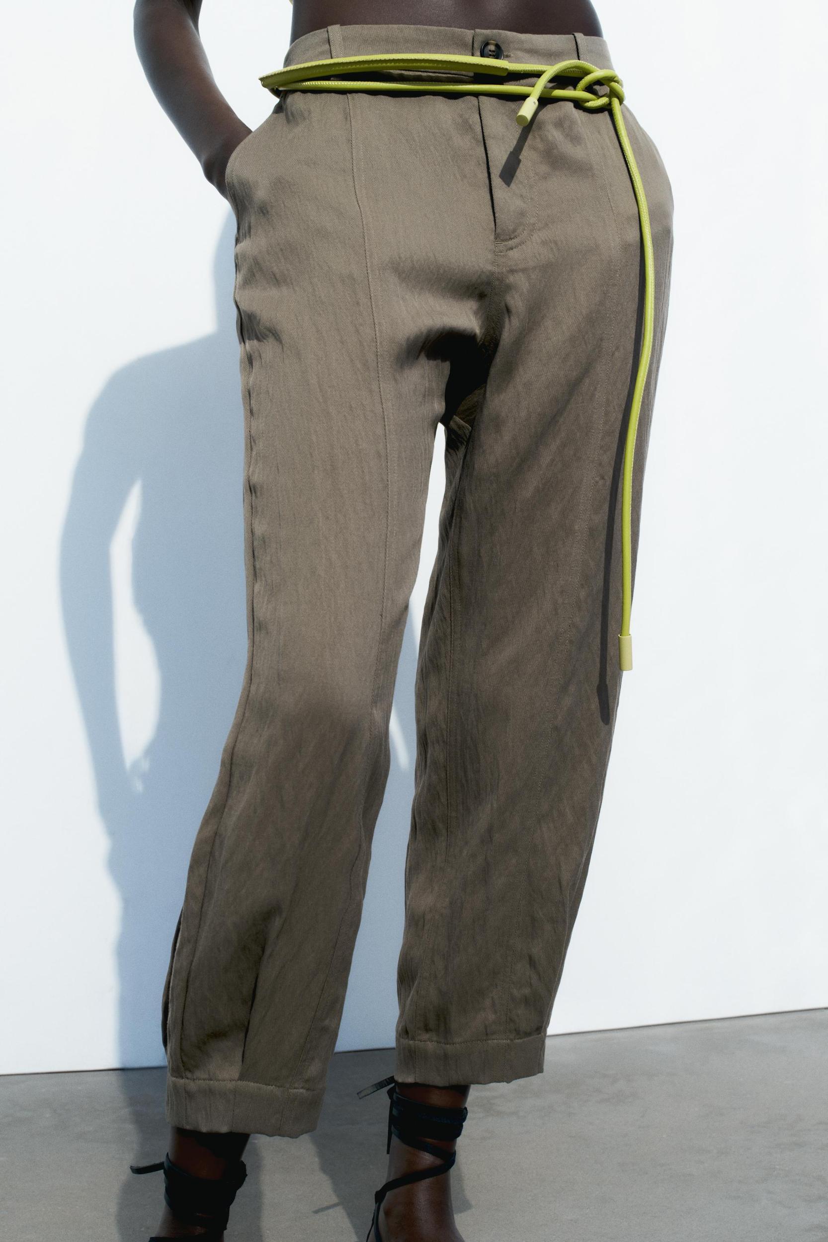 ELASTIC WAISTBAND COTTON PANTS Product Image