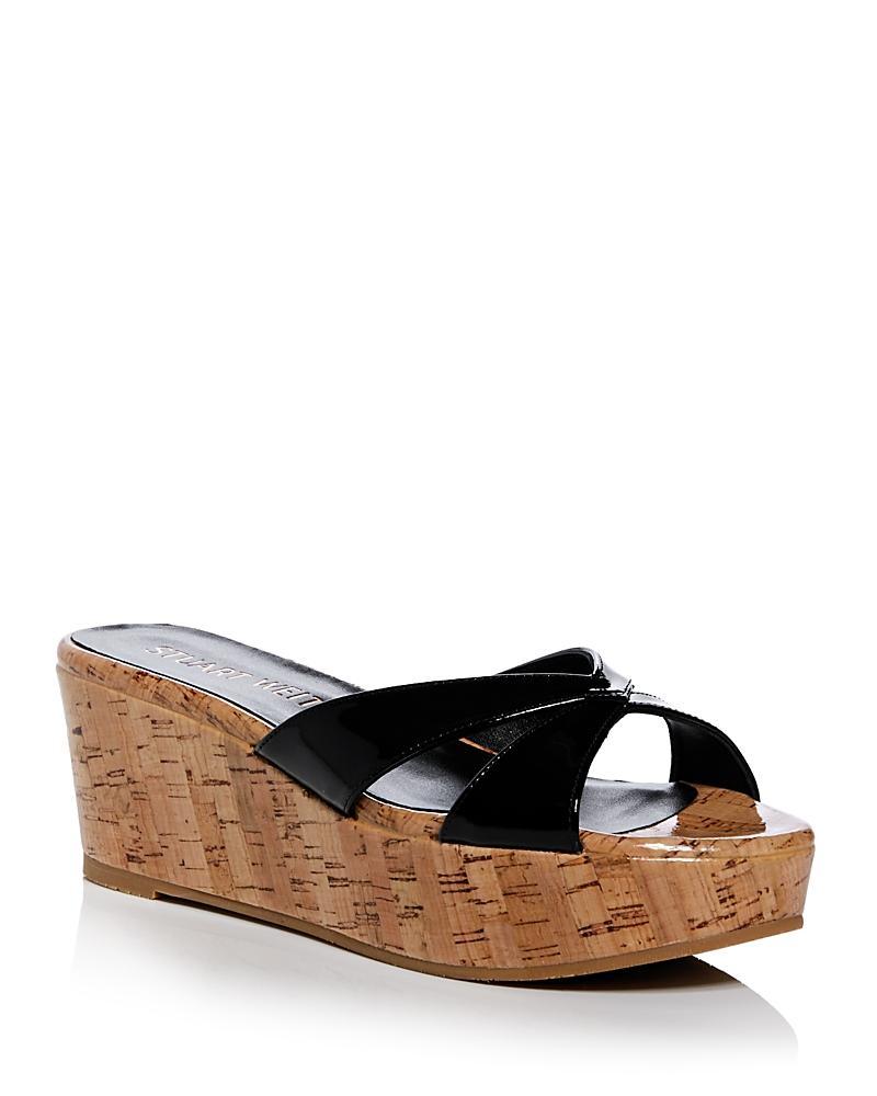 Stuart Weitzman Womens Carmen Platform Slide Sandals Product Image