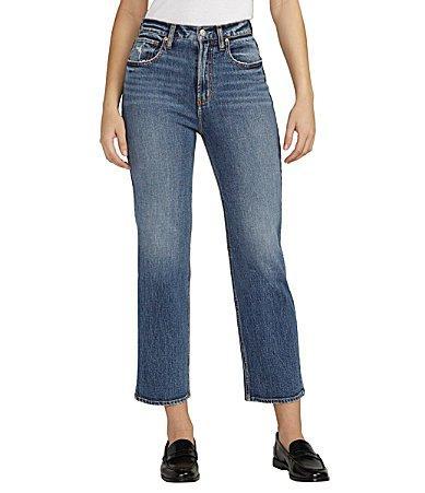 Silver Jeans Co. Womens Highly Desirable High Rise Straight Leg Jeans Product Image