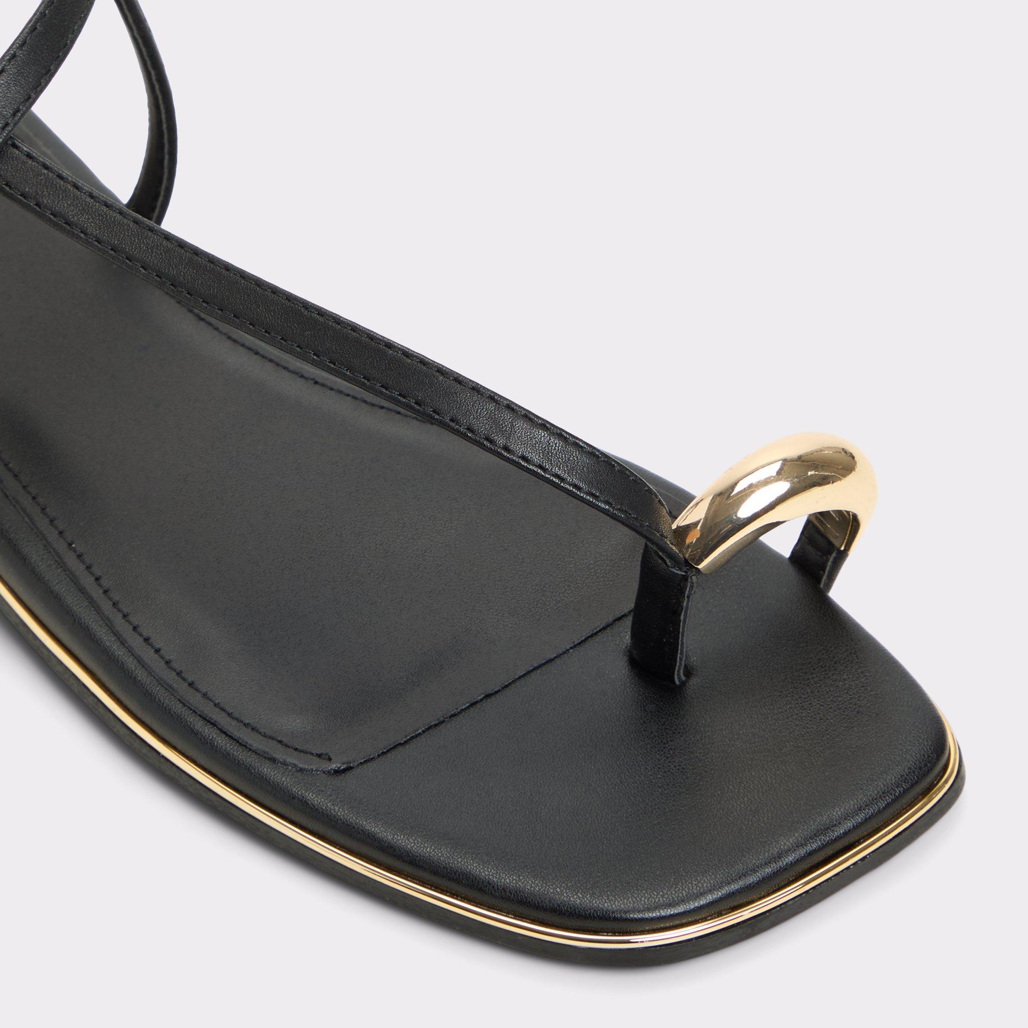 ALDO Jomalina - Women's Flat Sandals - Black, Size 7 Product Image