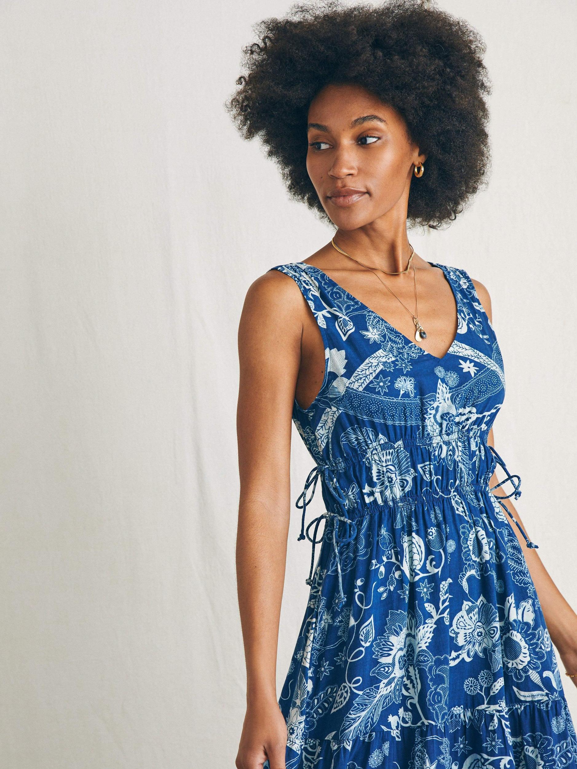Sandbar Maxi Dress - Blue Kenji Floral Female Product Image
