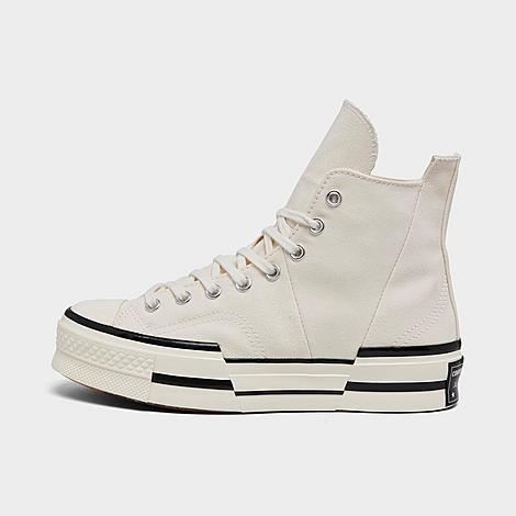 Converse Mens Chuck 70 Plus Egret - Shoes White/Black Product Image
