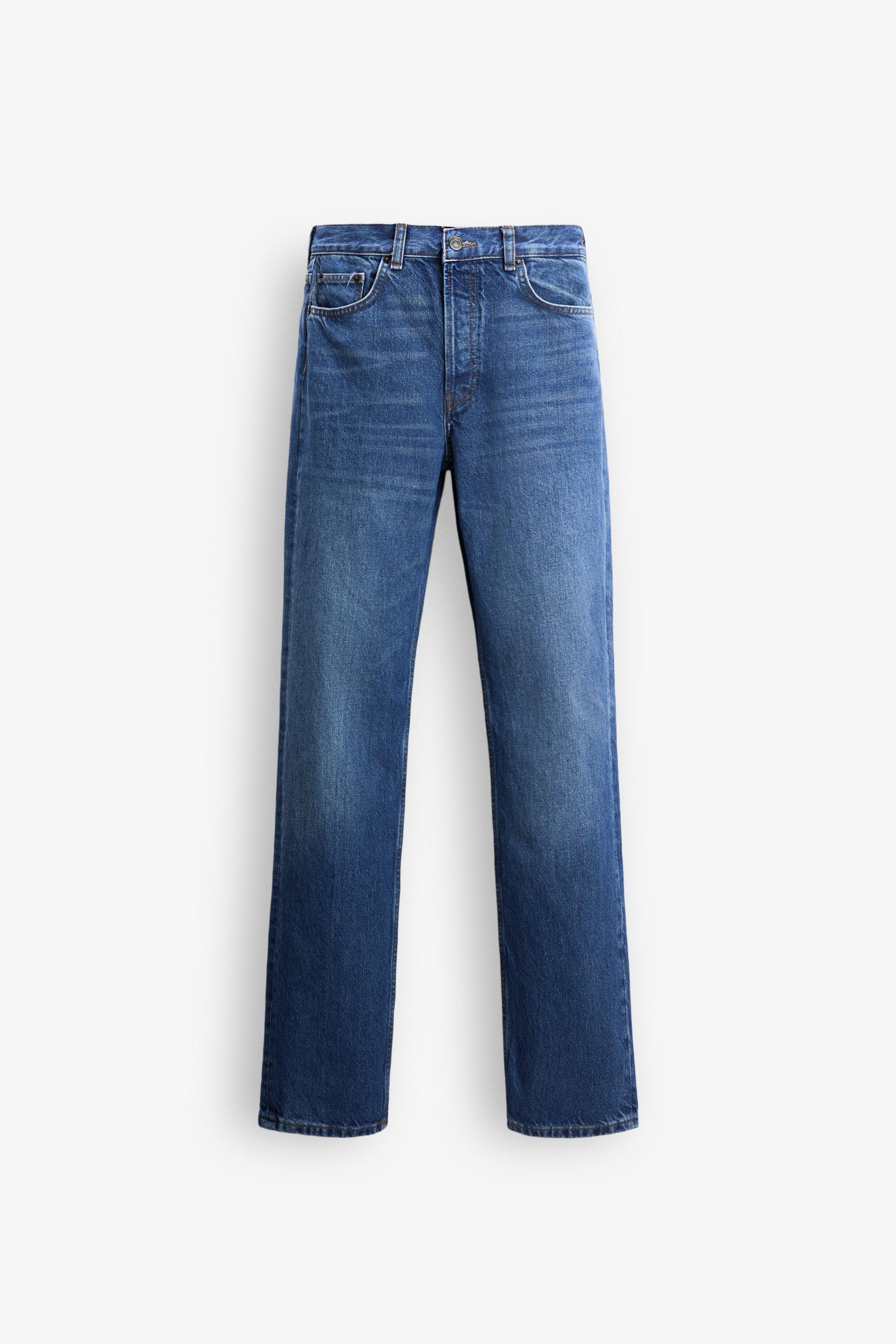 STRAIGHT CUT MID RISE JEANS ZW COLLECTION Product Image