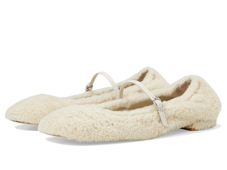 Stuart Weitzman Womens Lennox Shearling Flats Product Image
