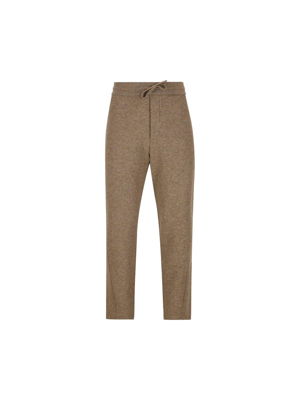 LORO PIANA Drawstring Knit Pants In Tundra Melange Product Image