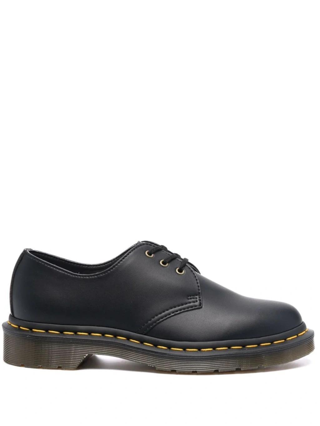 DR. MARTENS' Vegan 1461 3 Eye Flat Shoes In Black Product Image