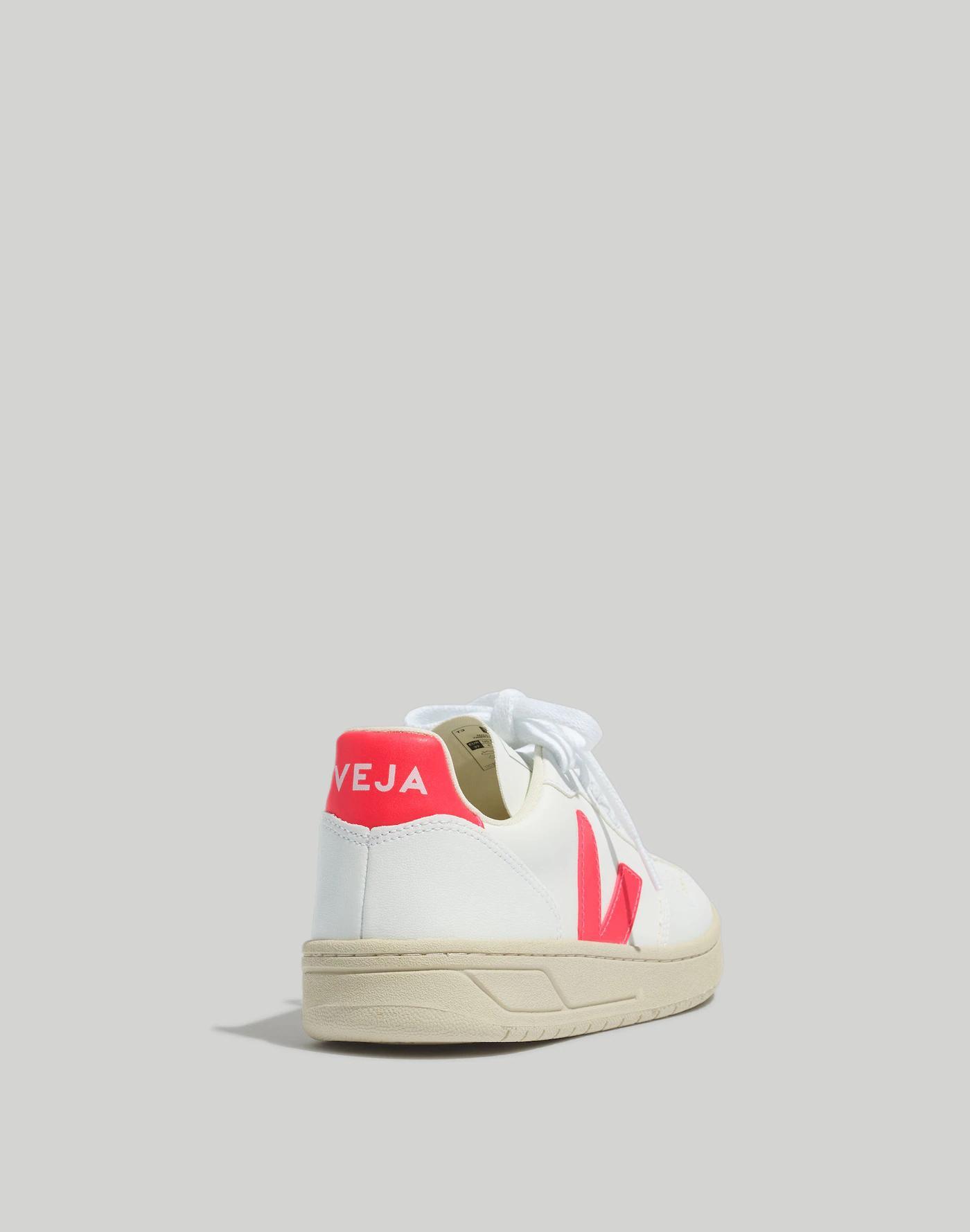 Veja™ Vegan Leather V-10 Sneakers in White Matcha Product Image