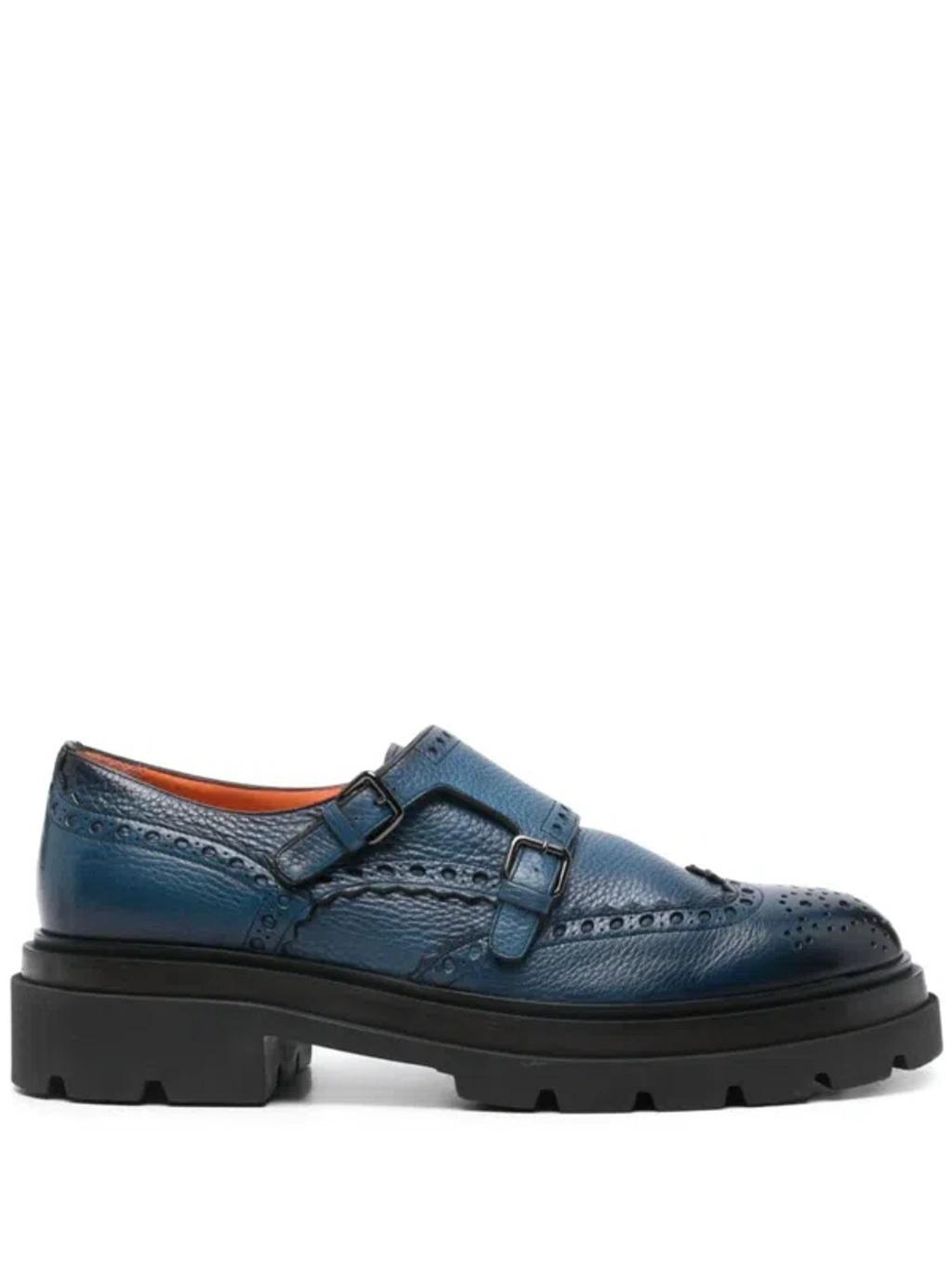 leather monk shoes Product Image