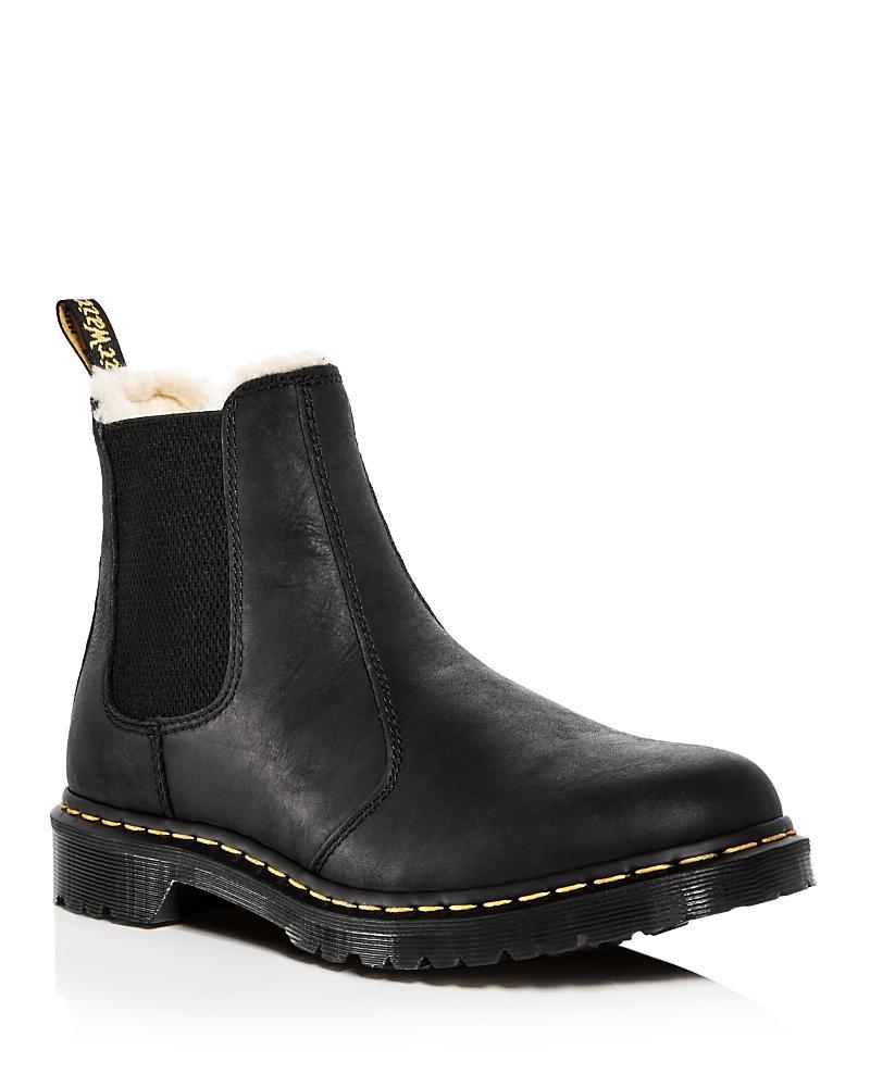 Dr. Martens Womens Leonore Faux Fur Lined Chelsea Boots Product Image