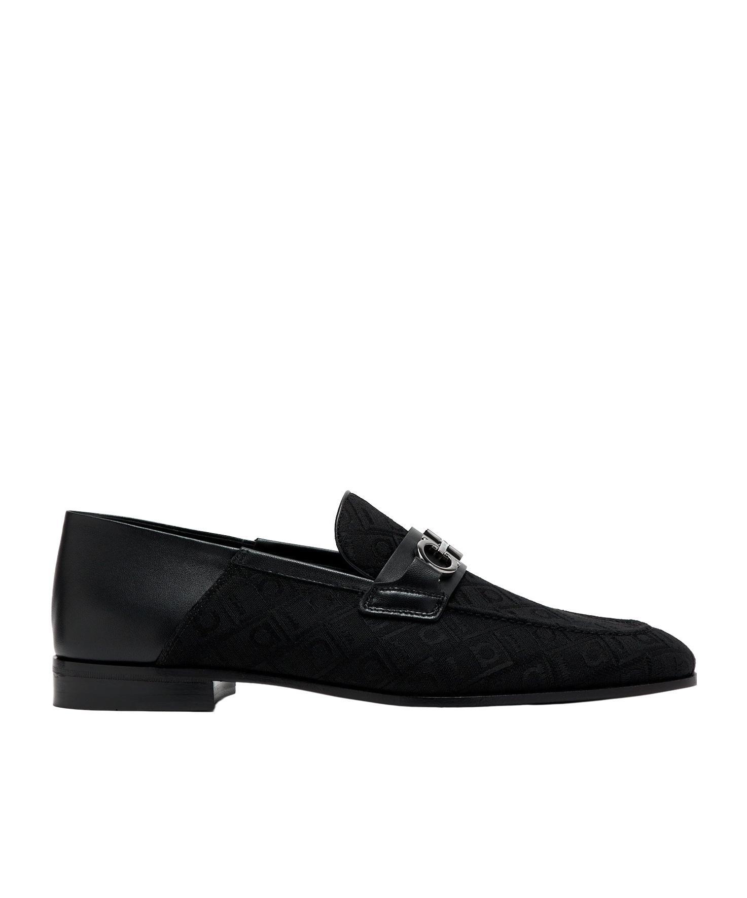 FERRAGAMO Round-head Casual Shoes In Black Product Image