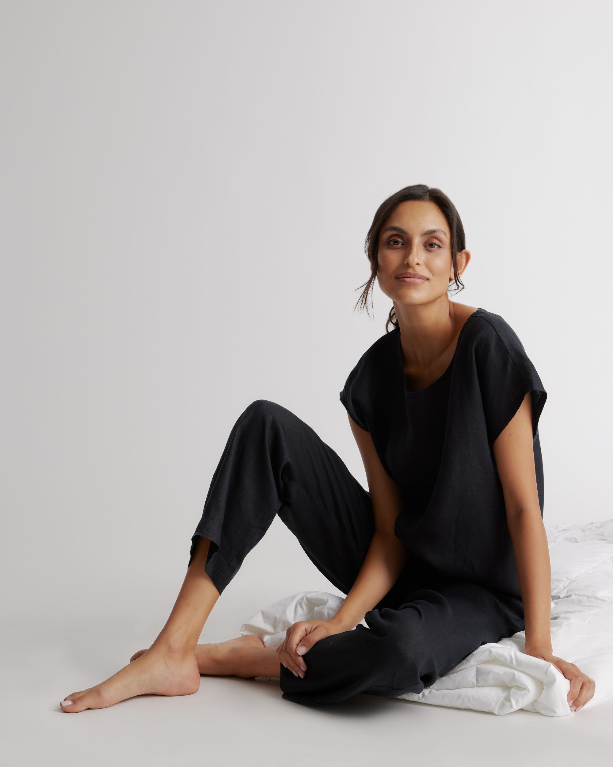 Quince | Women's 100% European Linen Pajama Set Product Image