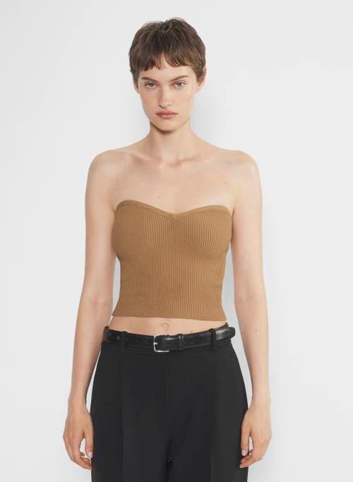 sculpt knit sweetheart tube top Product Image
