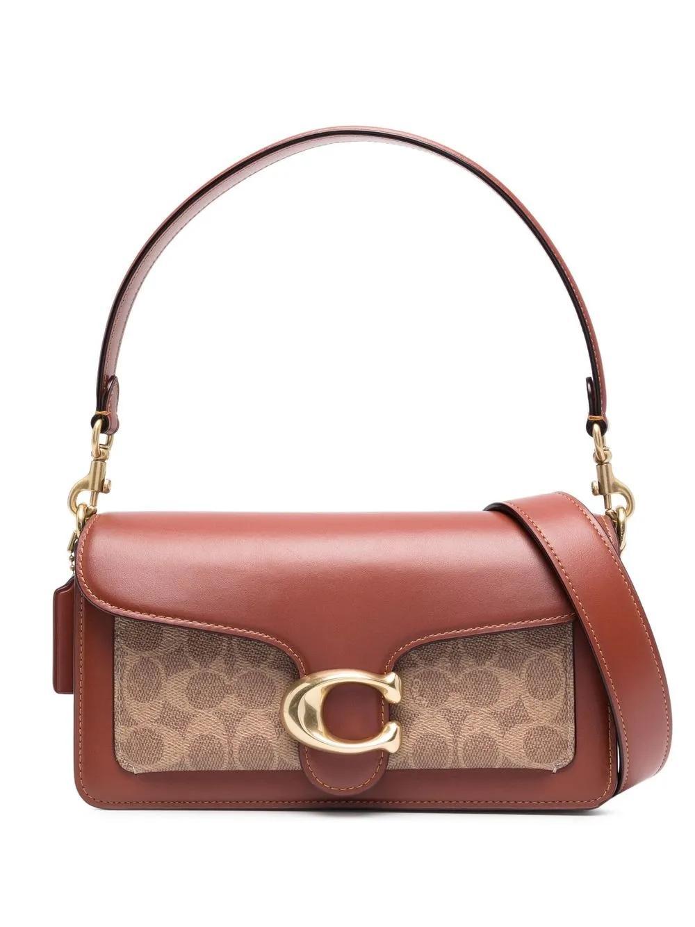 COACH Tabby Leather Shoulder Bag In B4 Tan Rust Product Image