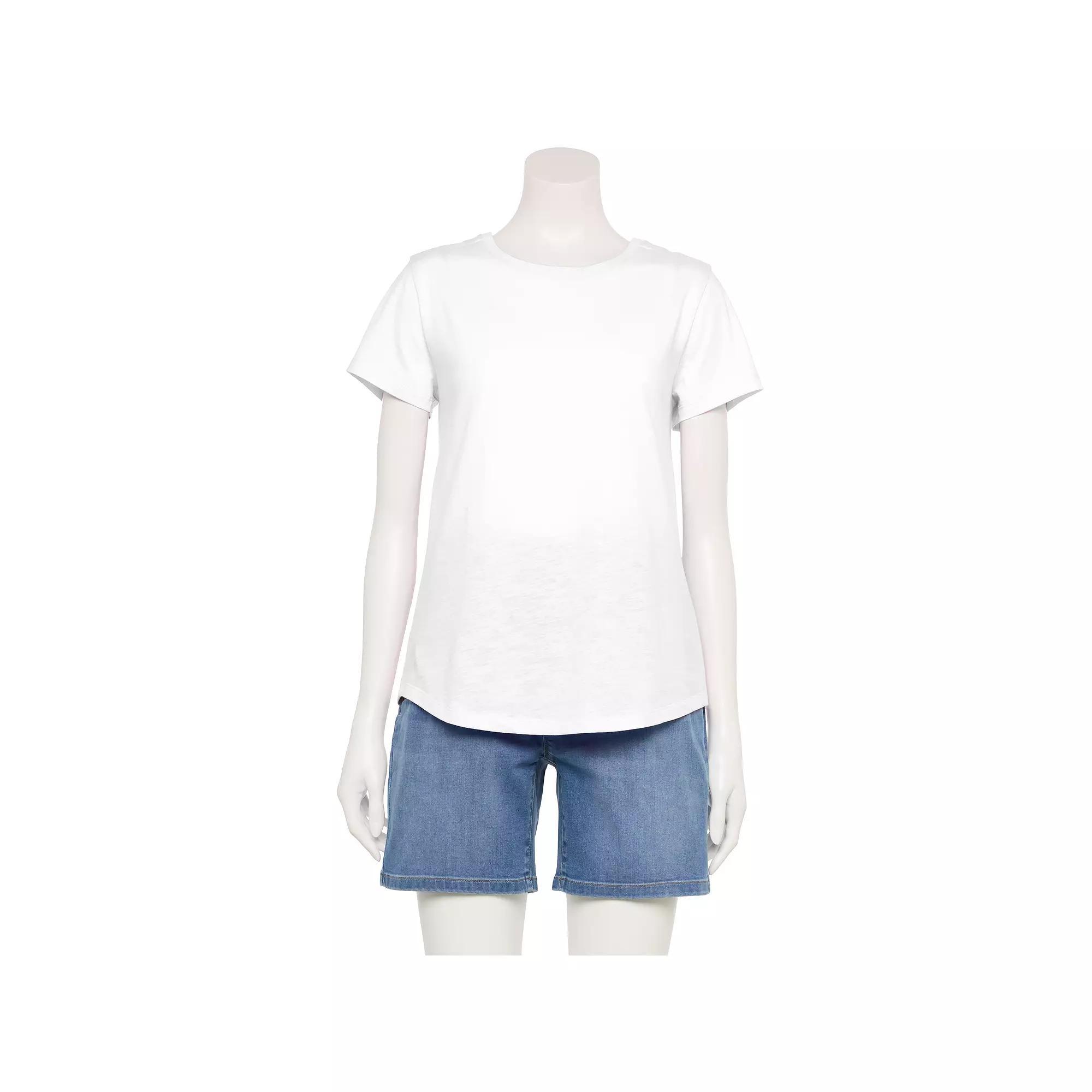 Womens Sonoma Goods For Life Adaptive Everyday Short Sleeve Crewneck T-Shirt Product Image