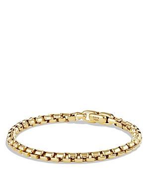 David Yurman Mens Box Chain Bracelet in 18K Gold Product Image