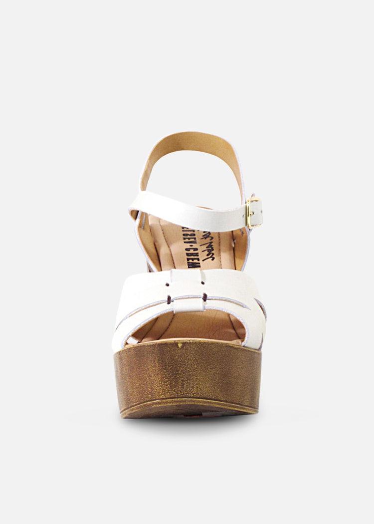 Hollie Wooden Platform Heels Product Image