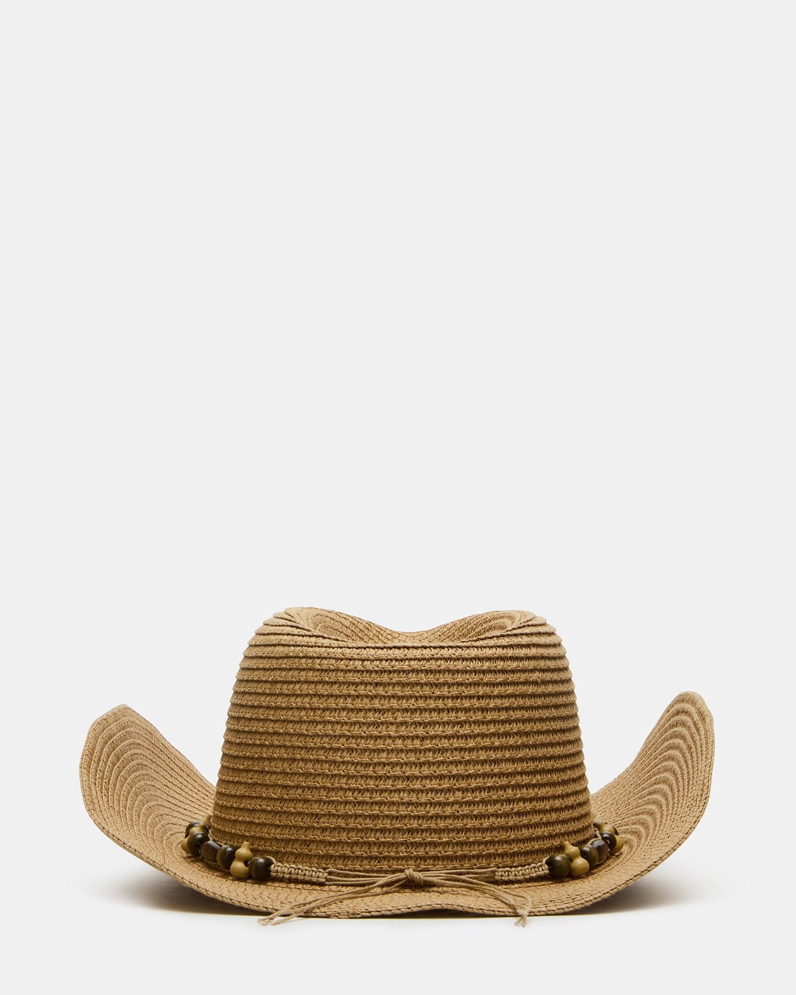 BEADED TRIM WESTERN HAT TAN Female Product Image