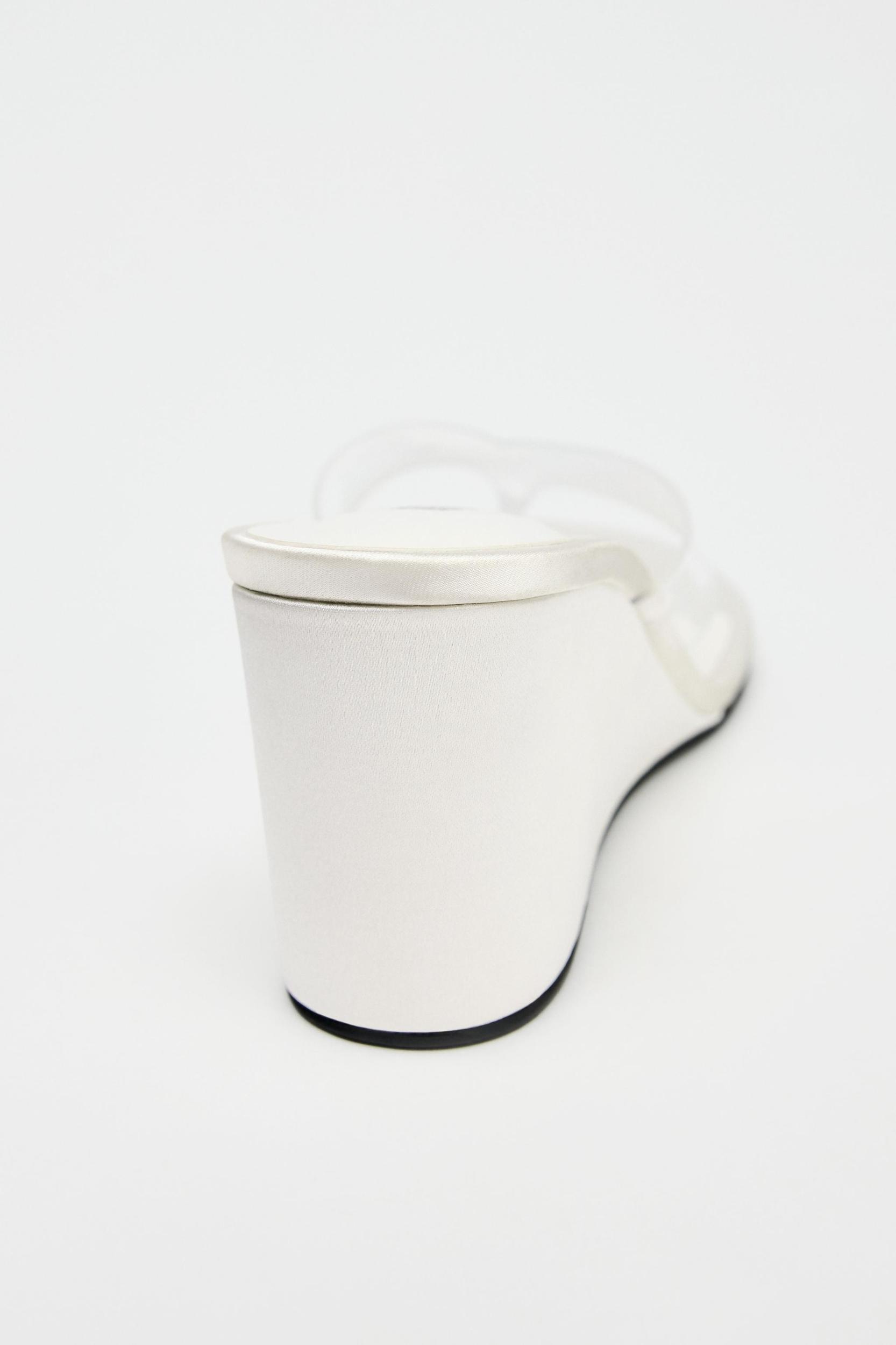 VINYL WEDGE SANDALS Product Image