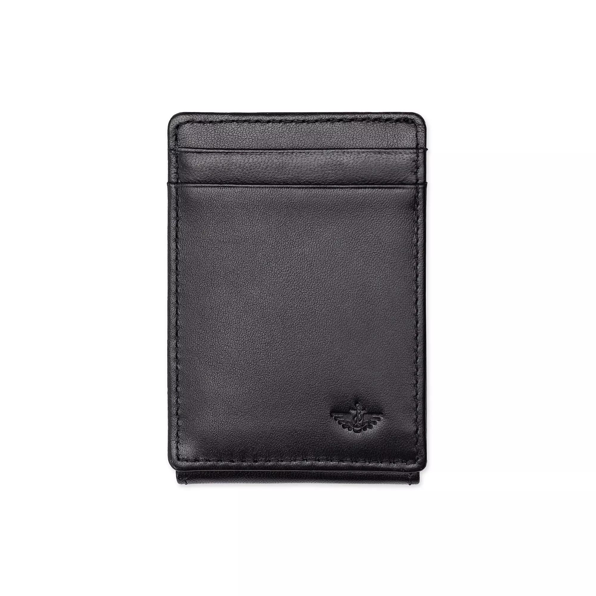 Mens Dockers RFID-Blocking Smooth Leather Front Pocket Wallet with Magnetic Money Clip Product Image