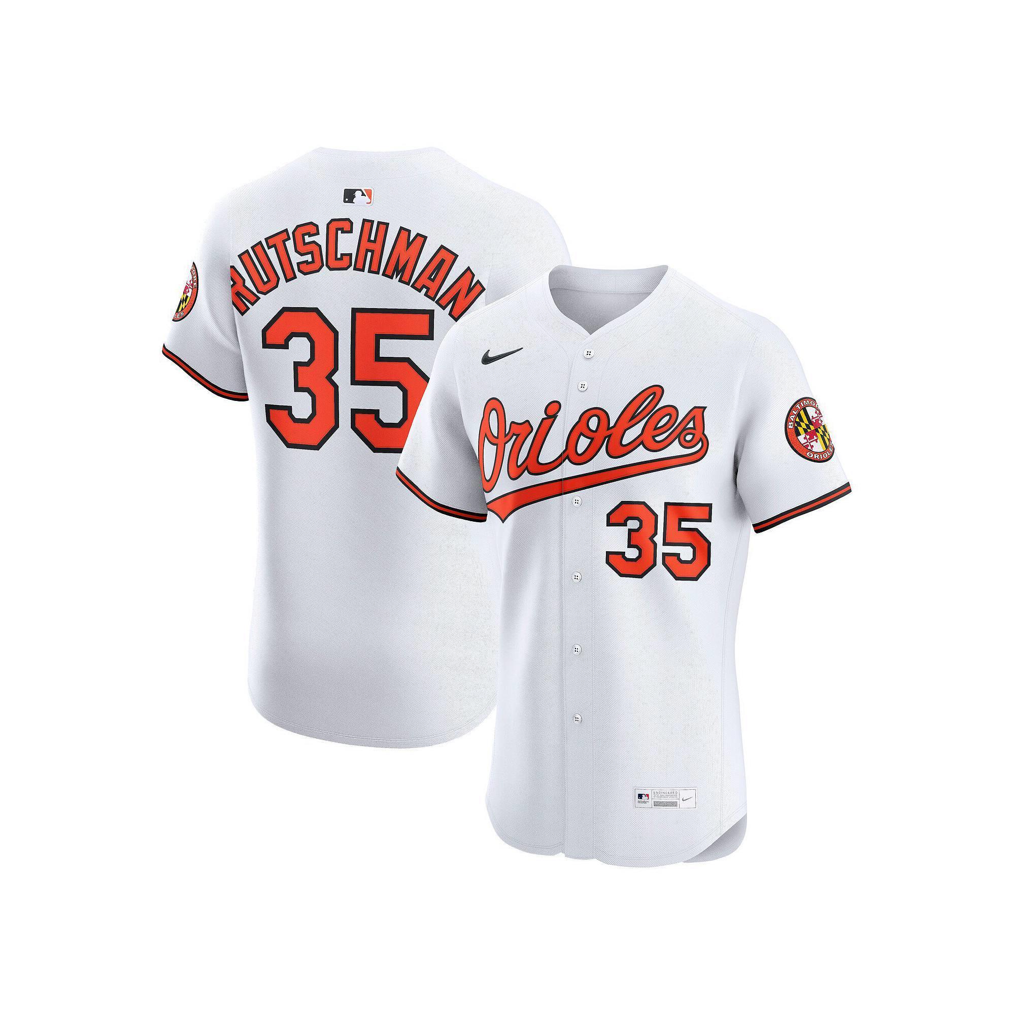 Men's Nike Adley Rutschman White Baltimore Orioles Home Elite Jersey, Size: 48 Product Image