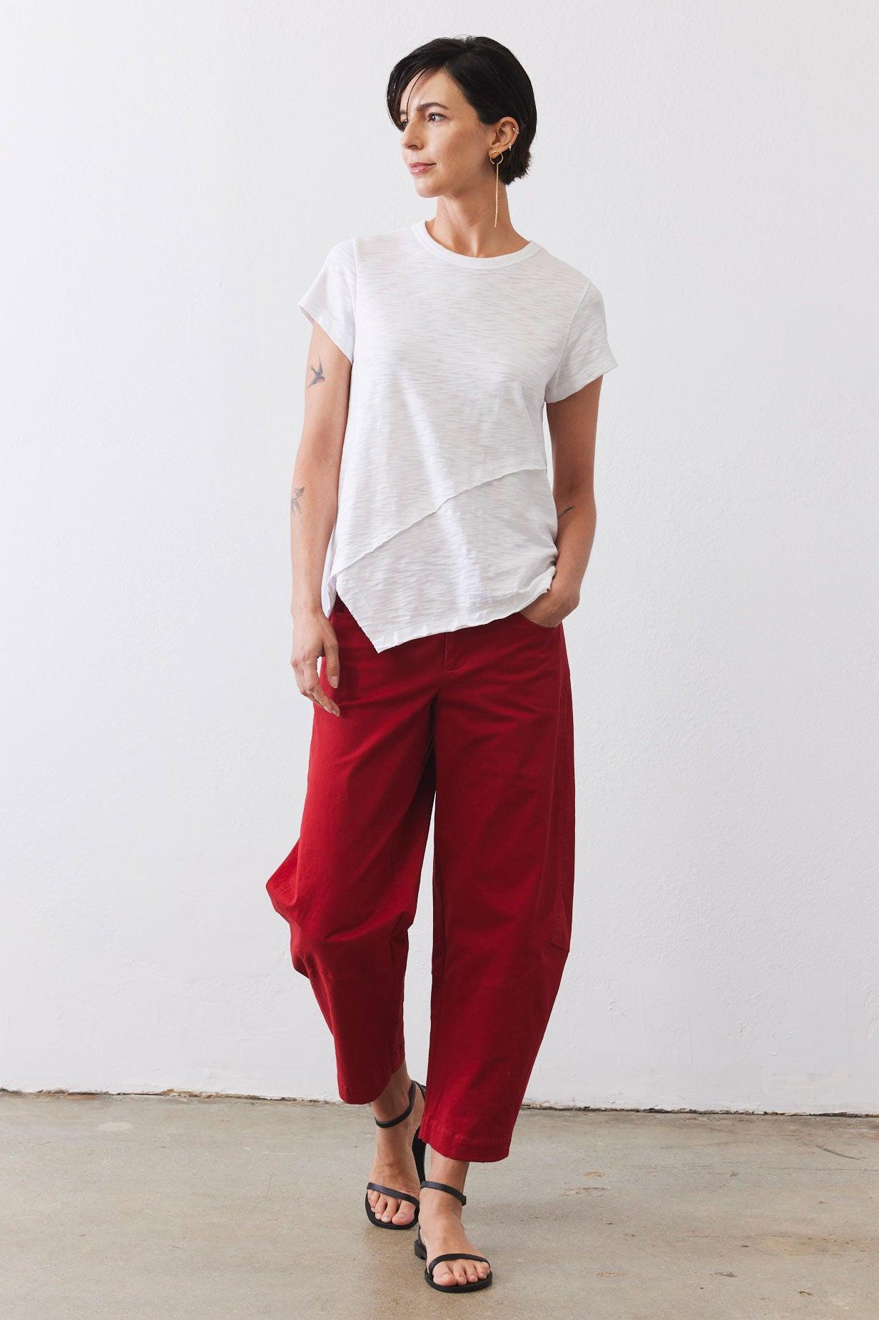 Inner Glow Asymmetric Short Sleeve Top Product Image