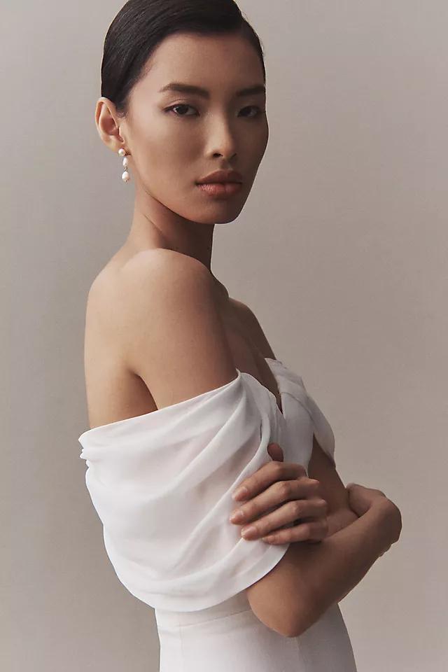 Jenny by Jenny Yoo Hilaire Off-The-Shoulder Fit & Flare Wedding Gown Product Image