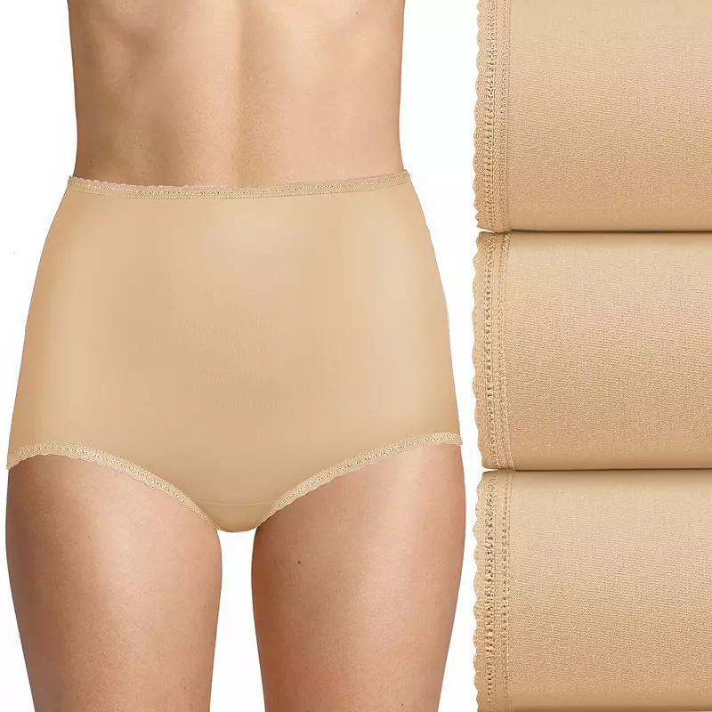 Bali Skimp Skamp 3-Pack Brief Underwear DFA633, Women's, Size: 7, Pink Glass Blue Product Image