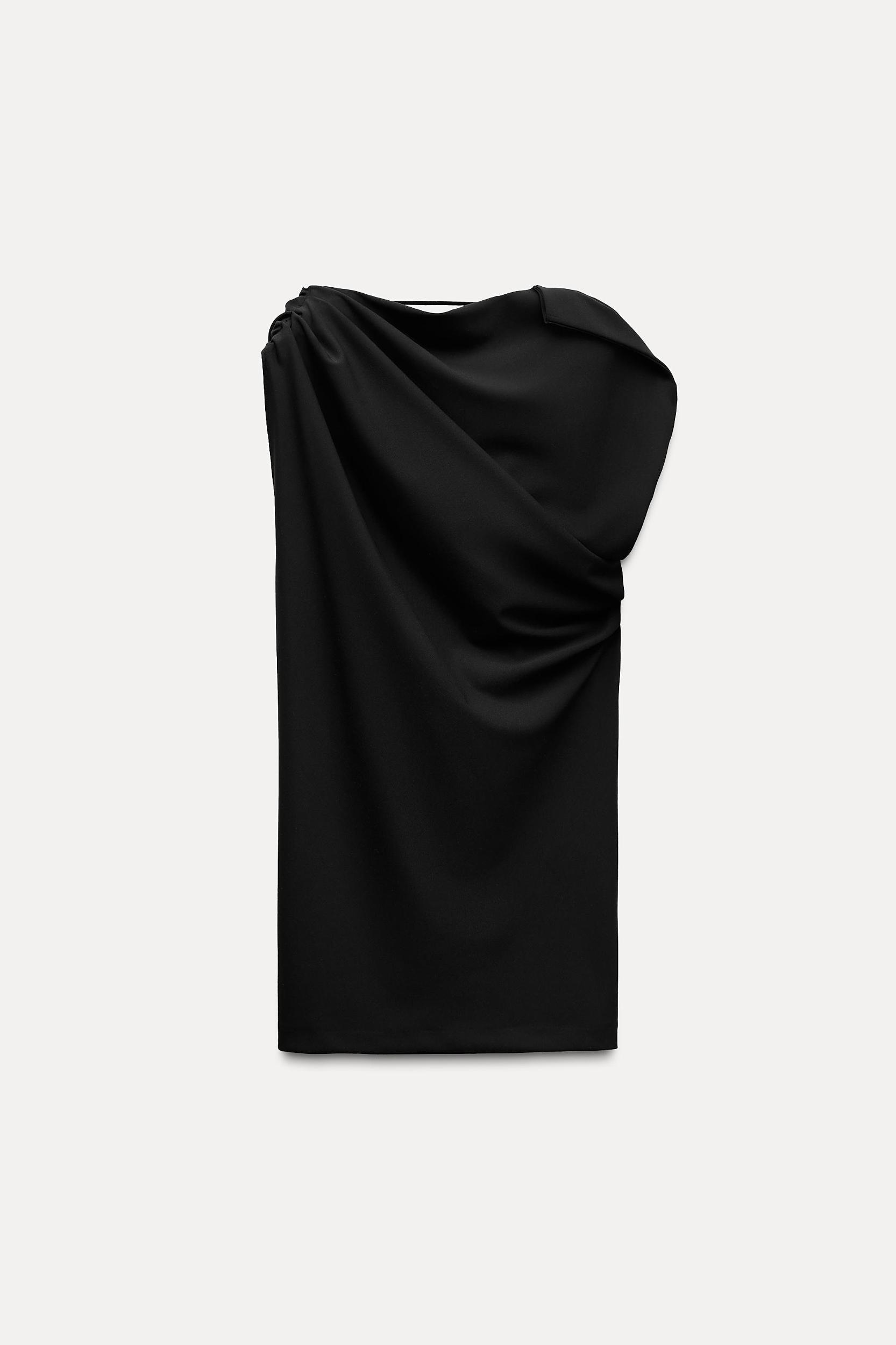 SHORT DRESS WITH RUCHING Product Image