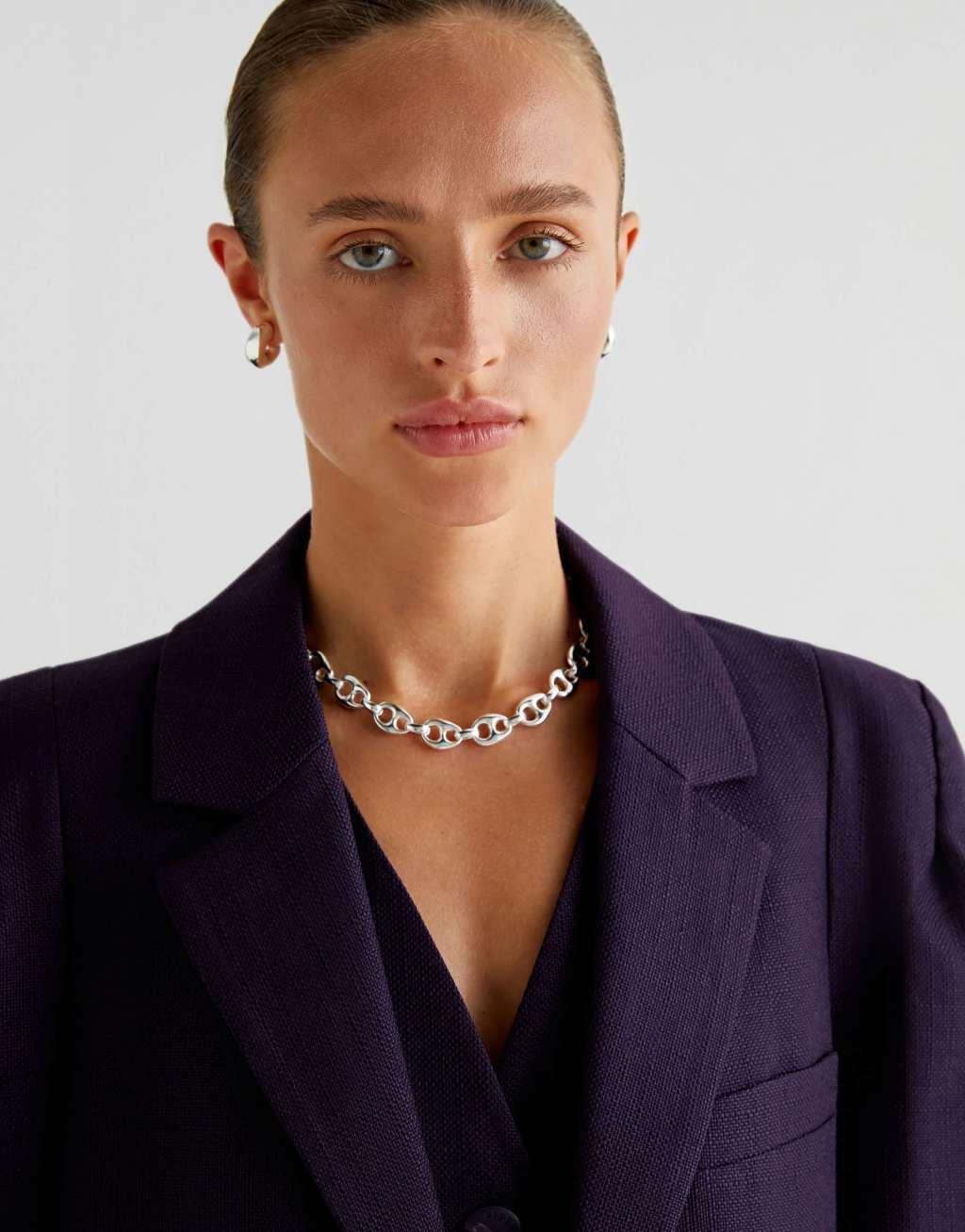Scalpers Blazer in Purple  Product Image
