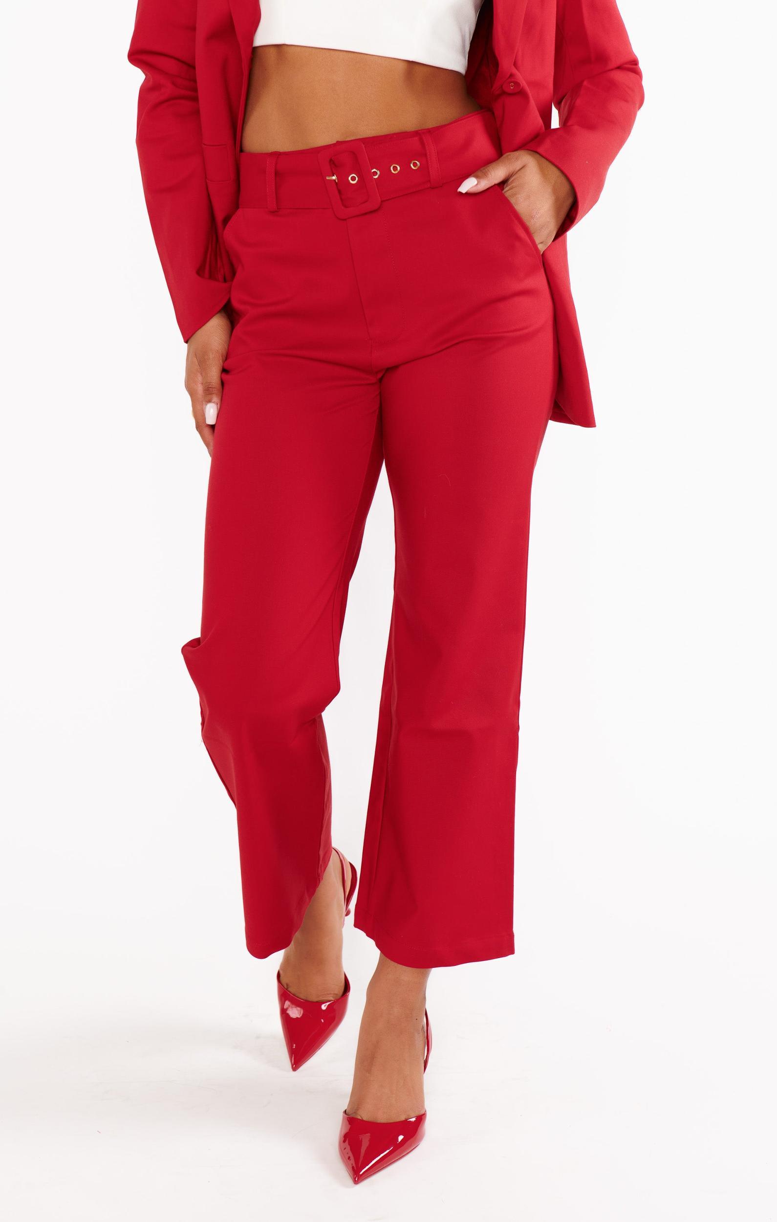 DJ Cropped Pants ~ Red Suiting Product Image
