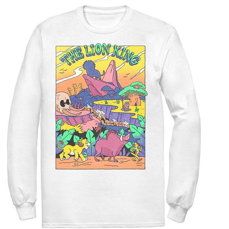 Disney's Lion King Men's Legend of Lion King Colorful Tee, Size: Medium, White Product Image
