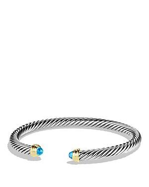 David Yurman Cable Classics Bracelet with Blue Topaz and Gold Product Image