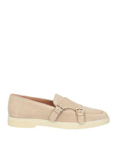 SANTONI Woman Loafers Beige Size 5 Soft Leather Product Image