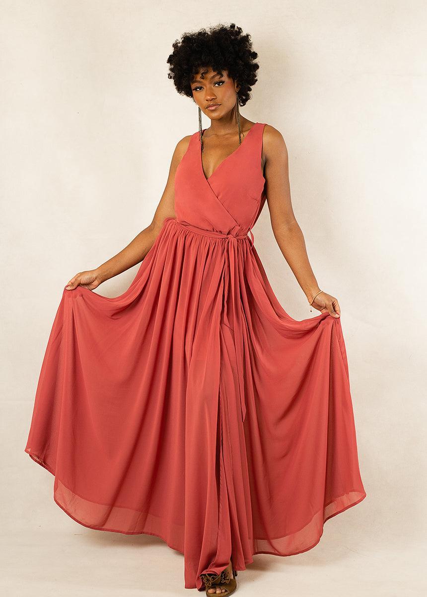 Miriam Bridesmaid Dress in Camellia Female Product Image