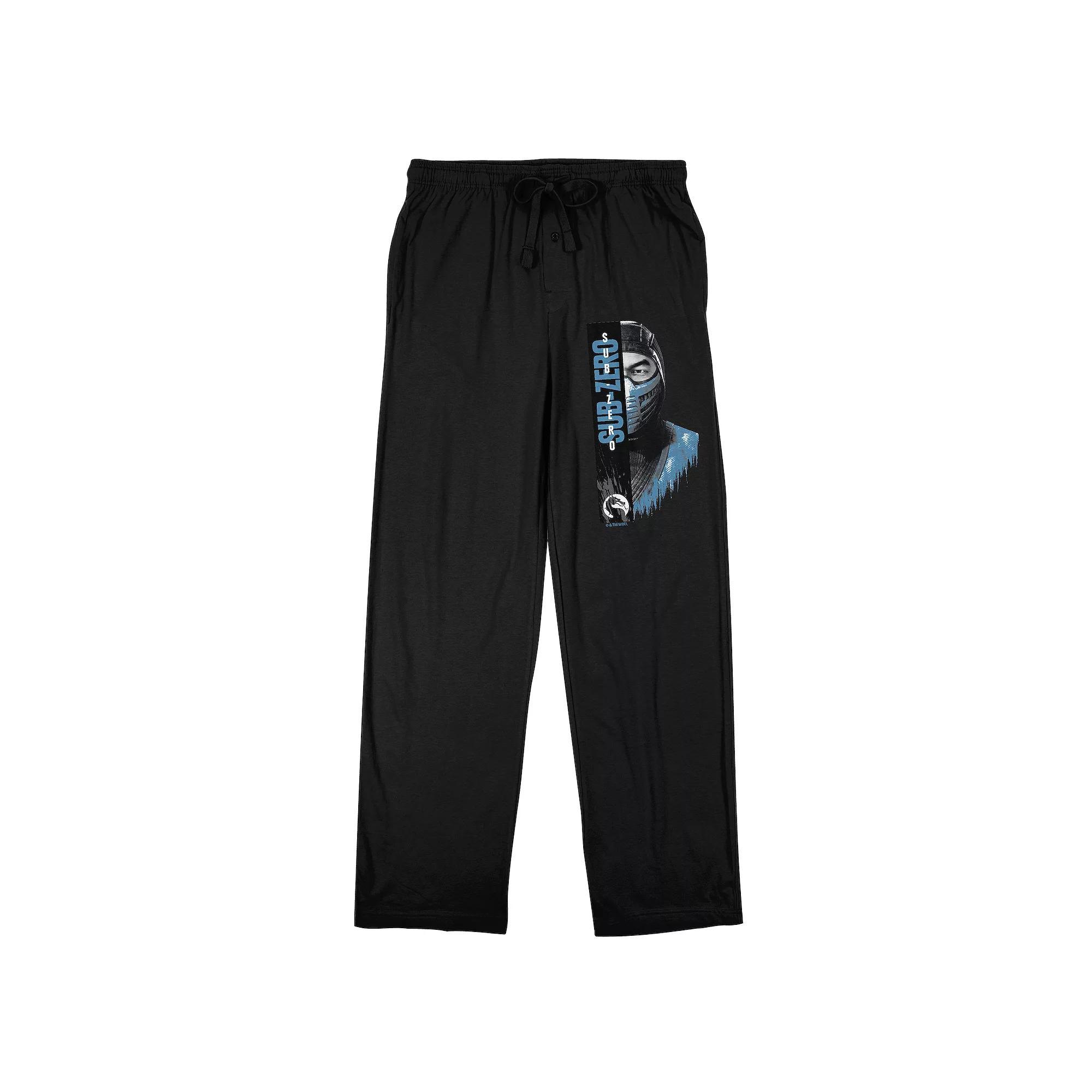 Men's Mortal Kombat Sub-Zero Sleep Pants, Size: XXL, Black Product Image