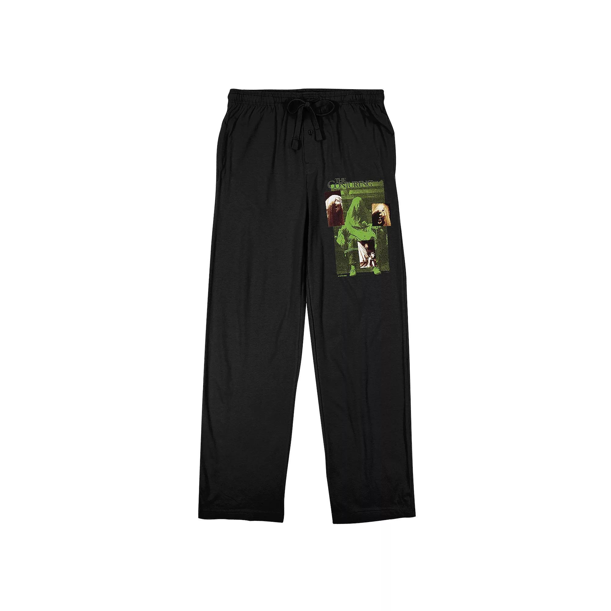 Men's The Conjuring Ghost Pajama Pants, Size: Medium, Black Product Image