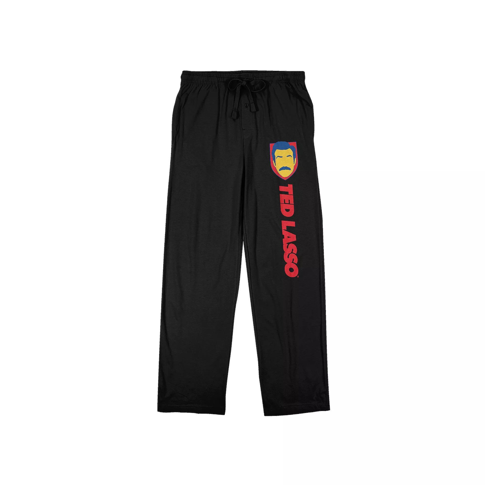Men's Ted Lasso Shield Sleep Pants, Size: XXL, Black Product Image