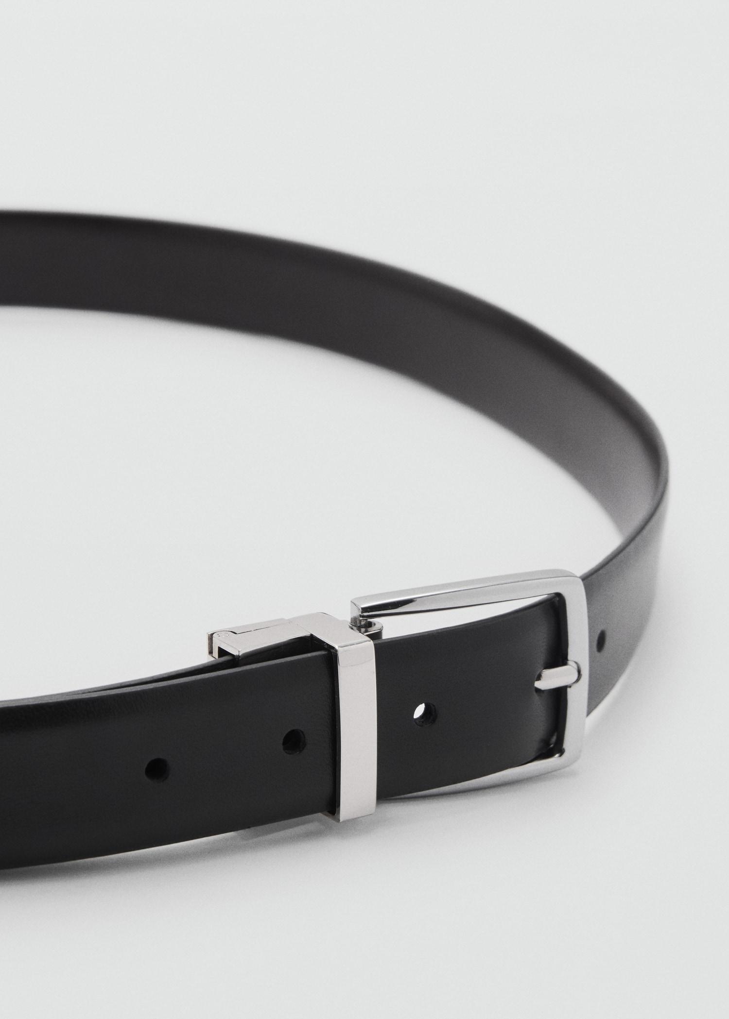 Reversible suit leather belt - Men | MANGO USA Product Image