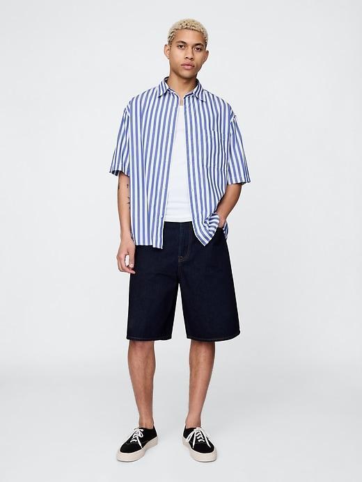 Organic Cotton Oversized Poplin Shirt Product Image