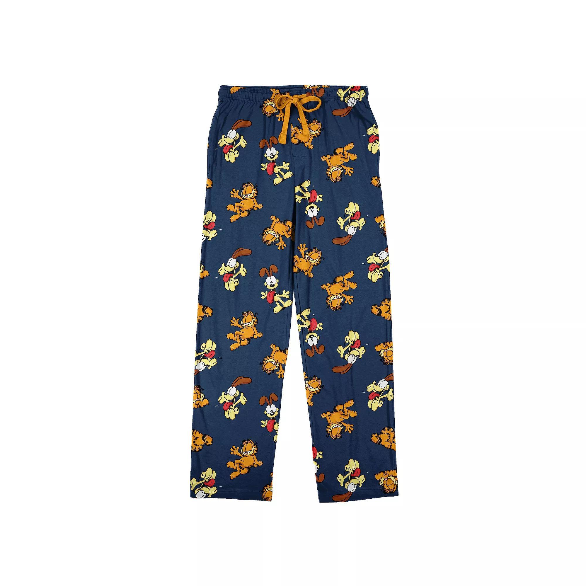 Men's Garfield & Odie Pajama Pants, Size: XL, Blue Product Image