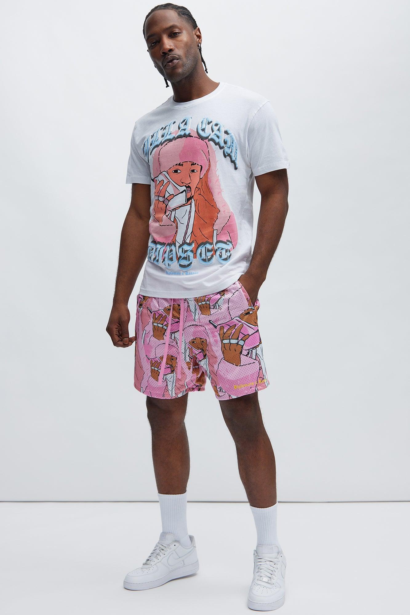 Dipset Killa Cam Shorts - Pink Product Image