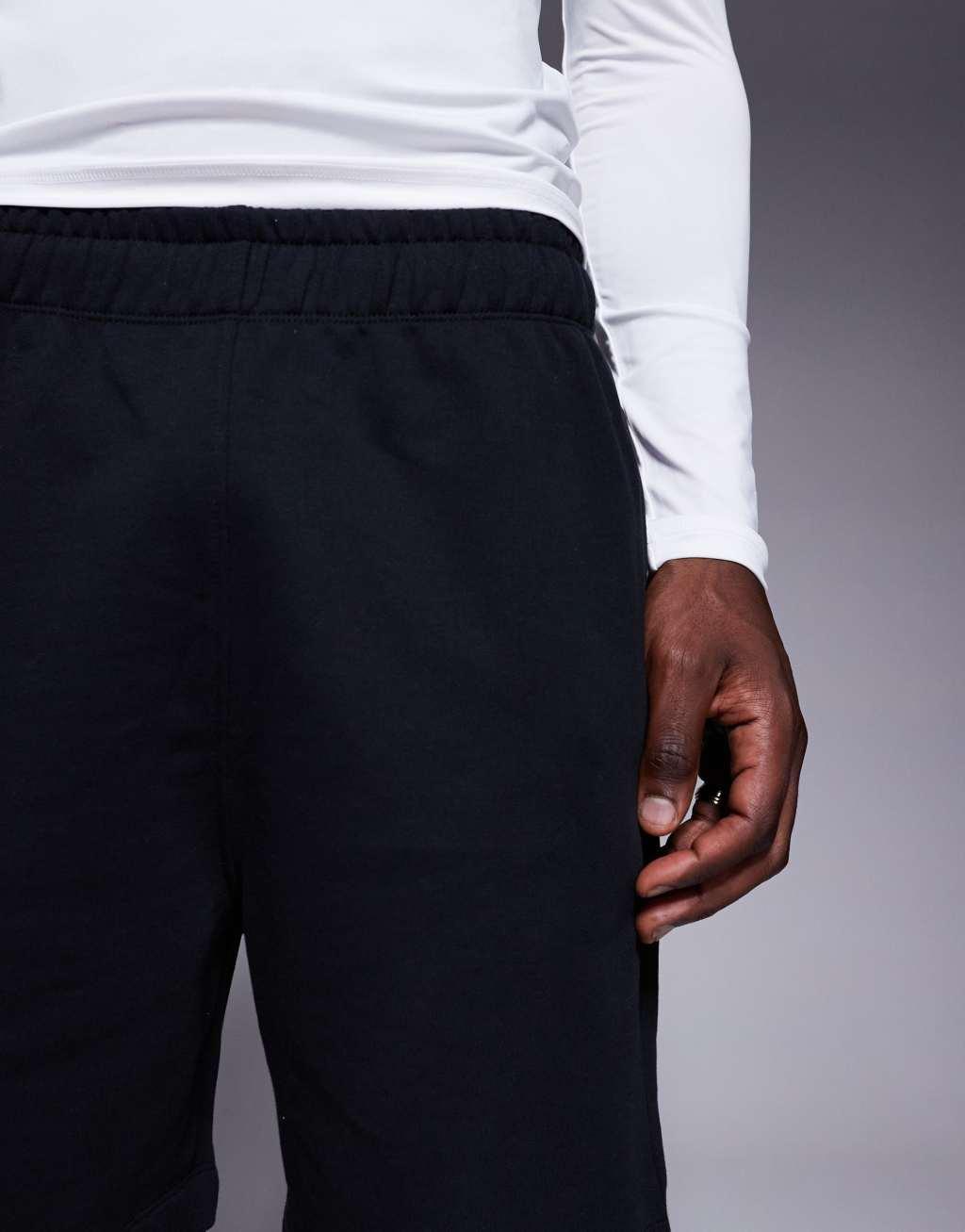 4505 Icon 7 inch quick dry heavyweight training sweat shorts in black  Product Image