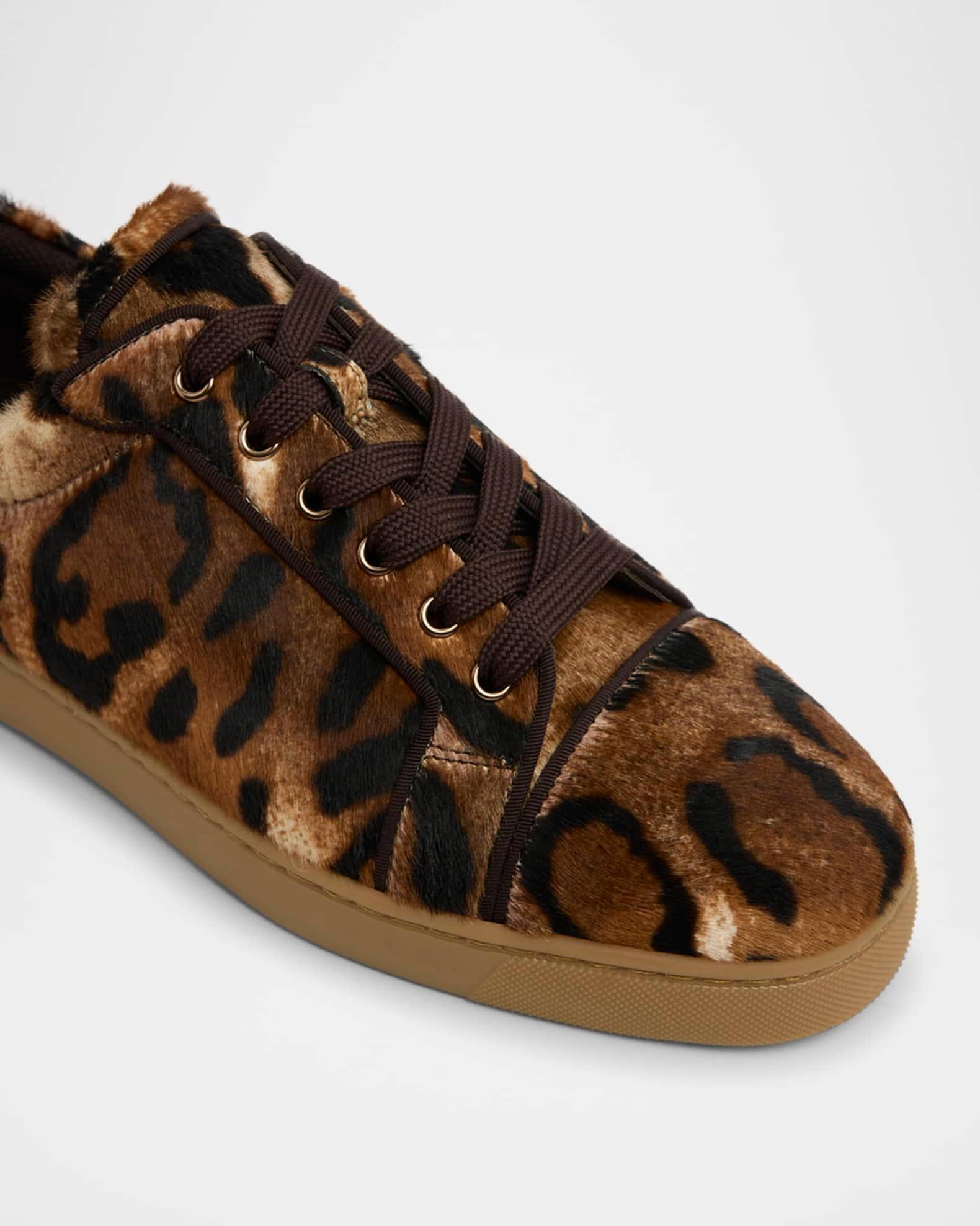 Men's Louis Junior Leopard-Effect Low-Top Sneakers Product Image