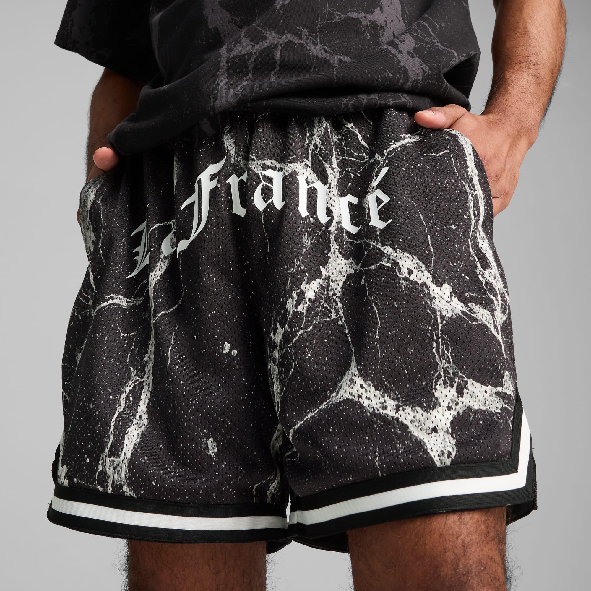 PUMA x LAMELO BALL LaFrancé Written in Chrome Men's Basketball Shorts Product Image