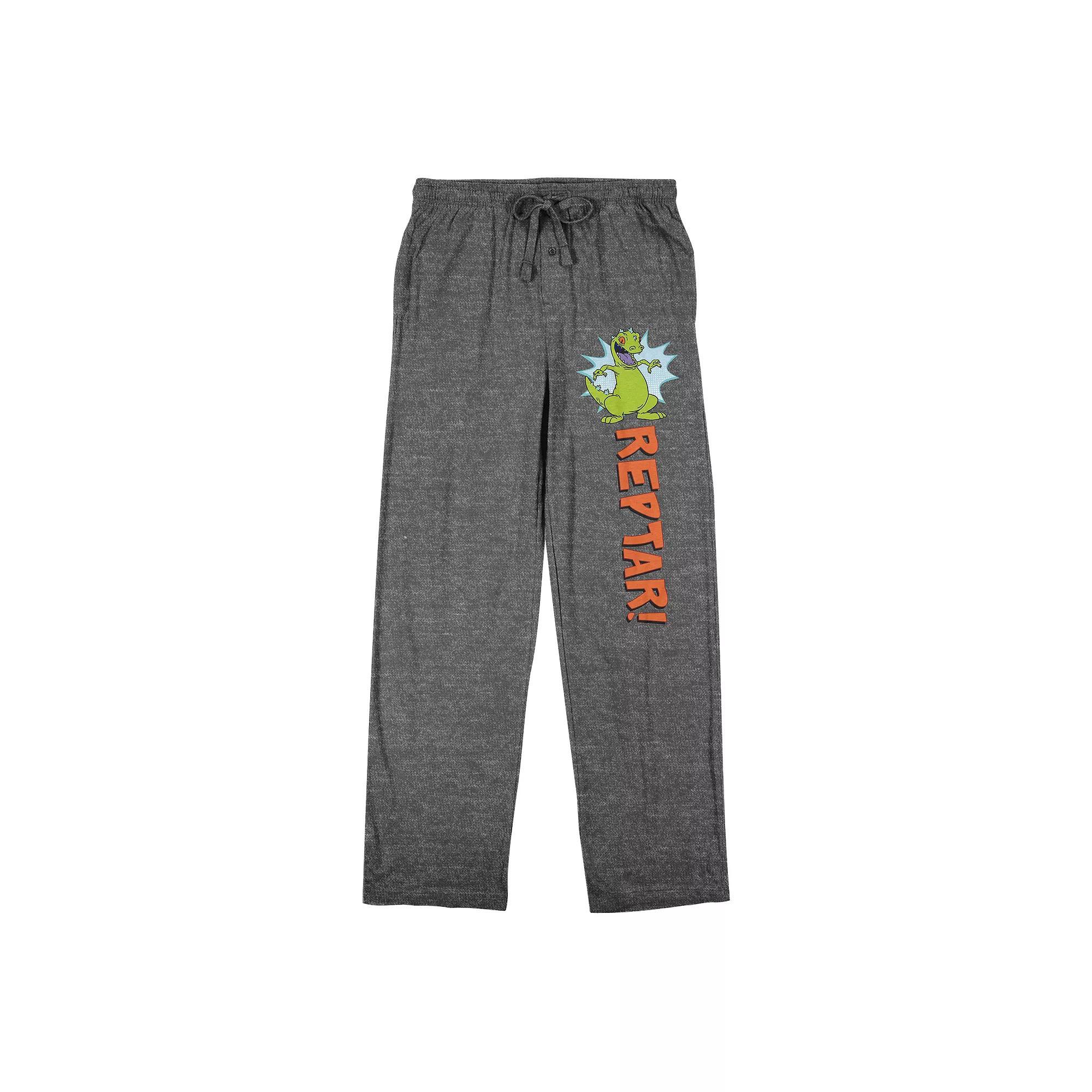 Men's Rugrats Reptar! Sleep Pants, Size: Medium, Gray Product Image