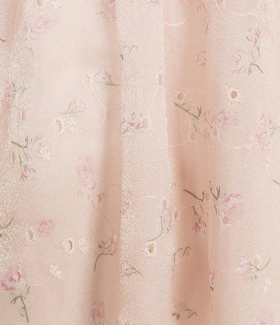 Allison & Kelly Floral Print Square Neck 3/4 Puff Sleeve Dress Product Image
