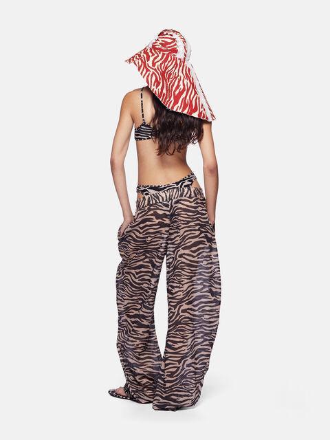 Cappuccino and black long pants Product Image