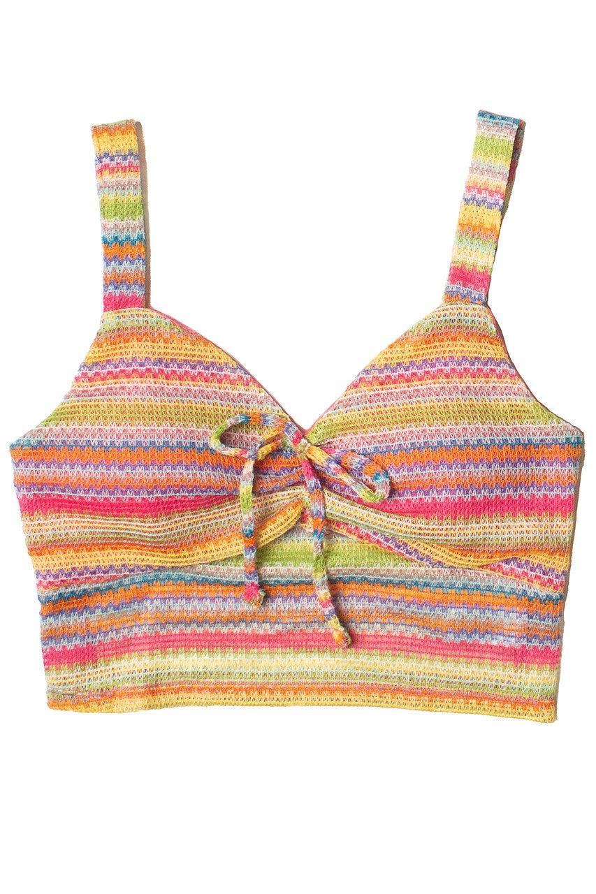 Crochet Stripe Shorts Product Image