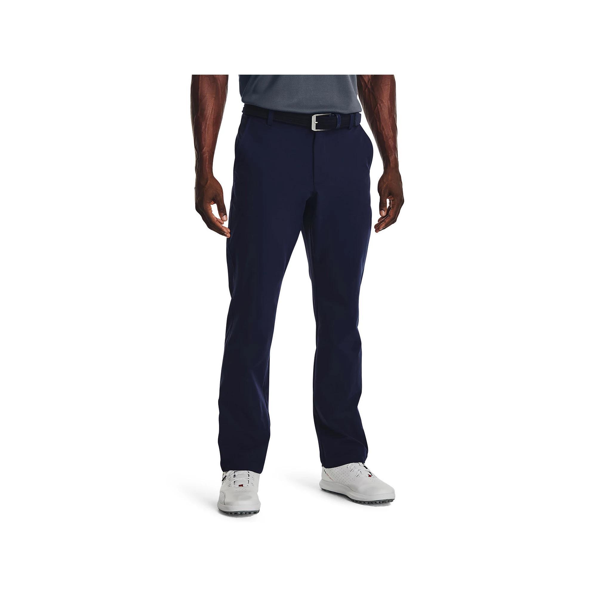 Men's Under Armour Tech Moisture-Wicking Golf Pants, Size: 38X30, Black Navy Product Image
